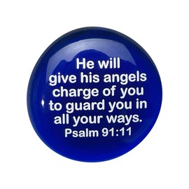 Scripture Glass Stones,Six of Your Favorite Inspiring Bible Verses on Translucent and Opaque Rocks Packaged in a Gift Box, by Lifeforce Glass. Set II