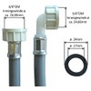 Washing Machine Inlet Hose, 3/4 Inch Nut x 3/4 Inch