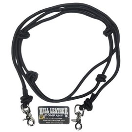 Hill Leather Company 8' Poly Reins - Roping Reins - Black - 3/4" Scissor Snap - Western Reins