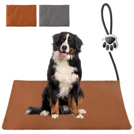 Ruyyi On/Off Switch Electric Pet Heating Pad with Chew Resistant Cord and 2PCS Machine Washable Cover,Indoor Heated Pet Bed Warmer,for Cat Beds and Dog Beds,27.6"x15.75" Large Size