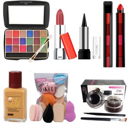 Volo Festive All In One Waterproof Makeup Kit For Women/Girls 15Pcs. 16A19