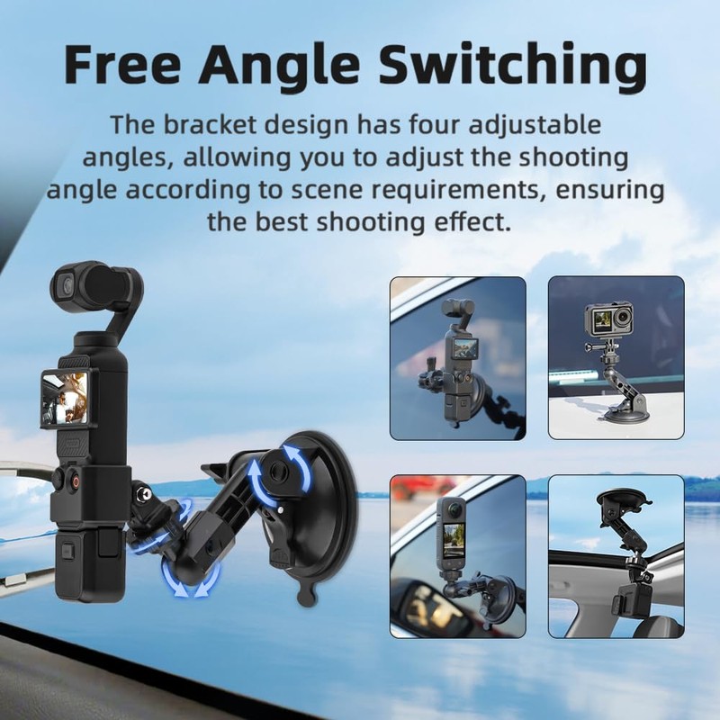 Suction Cup Mount for Pocket 3, Holder Kit with Expansion