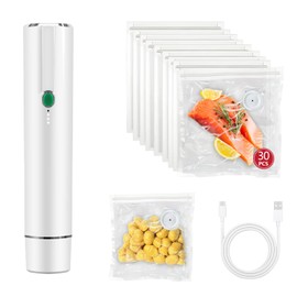 Vacuum Sealer Machine, Handheld Compact Vacuum Sealer, Equipped With 30 Vacuum Sealed Storage Bags