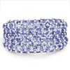 Bonyak Jewelry Genuine Round Tanzanite Ring in Sterling Silver -