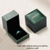 DOLIOX Genuine Turquoise Heart Rings for Women 925 Sterling Silver