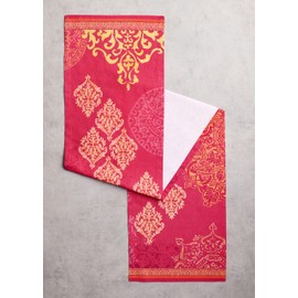 Maison d' Hermine Versailles 100% Cotton Table Runner for Party | Dinner | Holidays | Kitchen | Thanksgiving/Christmas [Single Layer (37 cm x 230 cm)]