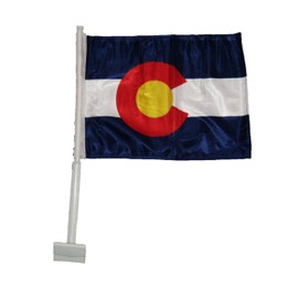 AES 12x18 State of Colorado Double Sided Car Vehicle 12"x18" Flag
