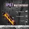 GEEGEETOP Full Lens LED Rear Reflector Bumper Fog Light Assembly