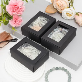 Gift Boxes,Small Gift Box,Gift Boxes With Lids,Favour Boxes,Wedding Favour Boxes,Sweet Boxes Empty,Paper Box,Cardboard Gift Box,Treat Boxes,Kraft Boxes,Gift Packaging,8.5x6x3cm,Black 20 Pices