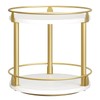 YATINEY Lazy Susan Organizer, Rotating Spice Rack, 2 Tier Spice