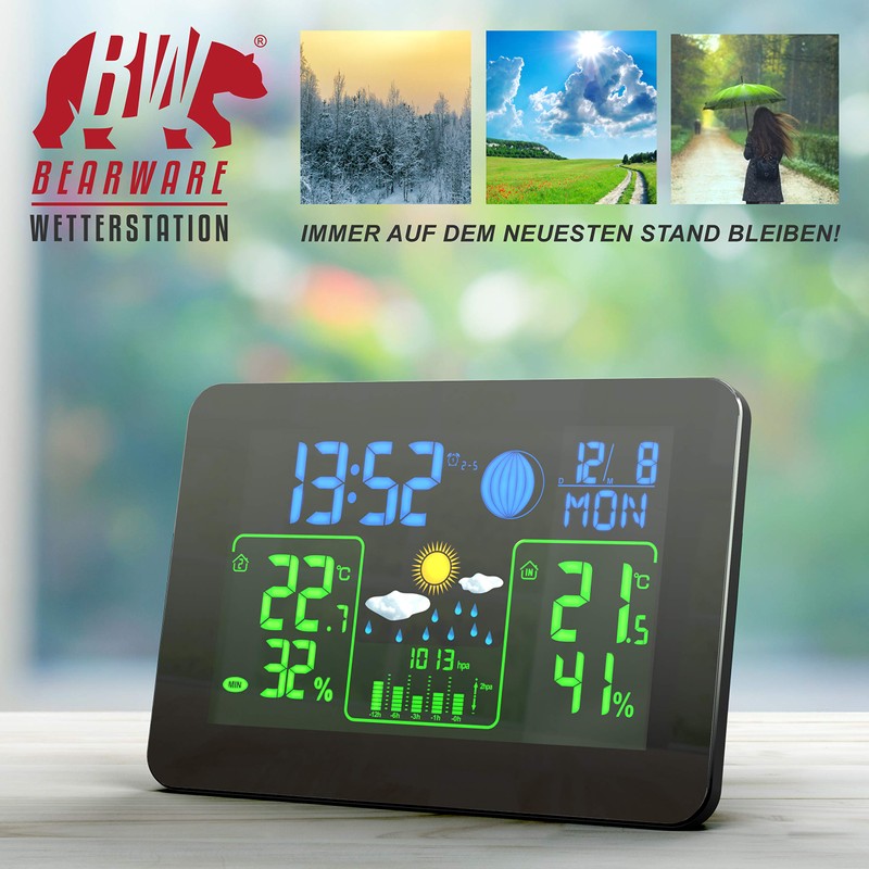 CSL Wireless Weather Station with Colour Display and Outdoor Sensor,