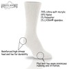 World's Softest Men's/Women's Classic Collection Crew Socks, WHITE, M8.5-12/W9-12.5