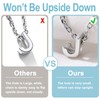 SILVERCUTE Tennis Chain Bangles for Womens J Initial Letter Charm