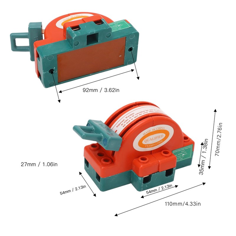 CYTGOUPER 2 Pcs 220V 32A 2 Pole Power Disconnect Knife