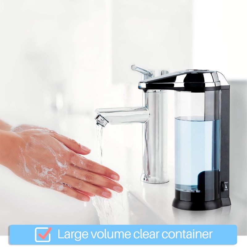 Secura 17oz Automatic Liquid Soap Dispenser, Touchless Battery Operated Hand