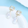 Pearl Earrings for Women 925 Sterling Silver Post 15-20mm 14K