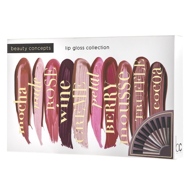 Beauty Concepts Lip Gloss Collection – Shimmering, Glossy Lip Makeup