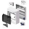 ELEKTRO-PLAST Surface-Mounted Small Distribution Box Fuse Box 1 Row 6