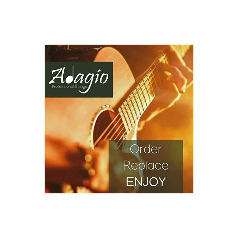 Adagio Pro Light Acoustic Guitar Strings Full Set/Pack - Gauge