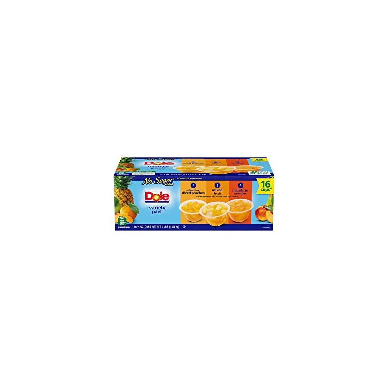 Dole No Sugar Added Mixed Fruit Variety Pack, 4 Ounce