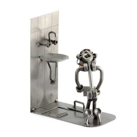 Steelman24 I Nuts and bolts sculpture Tiler With Personal Engraving I Handmade ornaments I I Metal figurine