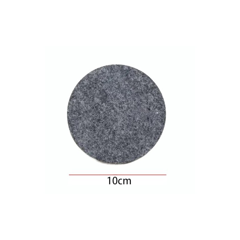6 PCS Gray Felt Coasters, 10cm Round Felt Coasters, Heat