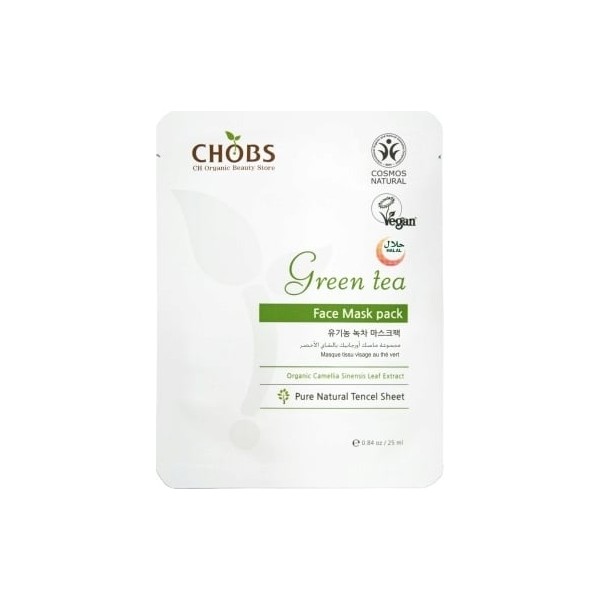 CHOBS Green Tea Mask Pack, 25 ml
