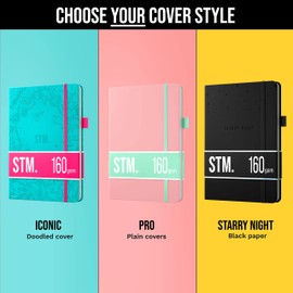 Scribbles That Matter A5 Notebook, Your 200 Page Dotted Bullet Journal, Leak-Proof, 120 GSM Thick Paper for Work, Hardcover Notebook (15 cm x 22 cm), Pink