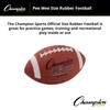 Champion Sports Rubber Football – Durable All-Weather Football with Enhanced