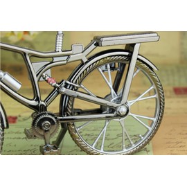 GracesDawn Vintage Bicycle Alarm Clock, Desktop Alarm Clock, Pointer Display, Creative Clock Fashion Home Decoration