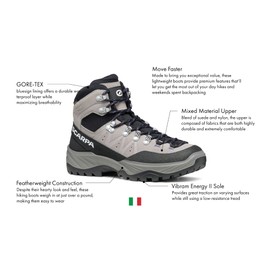 Scarpa Women's Camping & Hiking Boots, Light Grey Indigo, 6.5