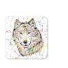 Coaster Wolf Wildlife animal Coasters Watercolour Art Gift Work Office