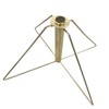 FLAGWIN Gold Metal Wire Folding Stand Bases Floor Stand, Suitable