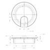 MyCableMart 2 1/2" Cut-Hole Size White Round Wire Management Grommet