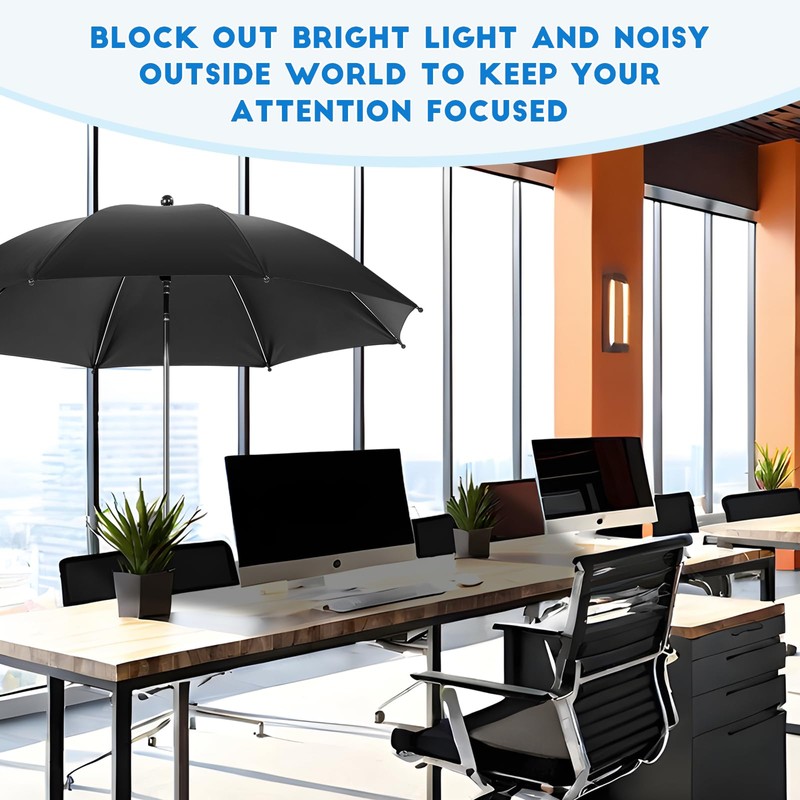Nuanchu 2 Pcs Adjustable Office Desk Shade and Cubicle Shade