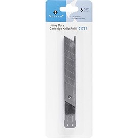 Sparco 01721 Utility Knife Refill Cartridge, Snap-Off Blades, 6/PK, SR