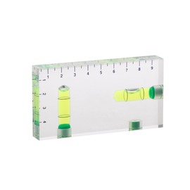 Laroal Transparent Two Direction Magnetic Level Bubble Mini Level Tool for Accurate Measurements Ideal for Carpentry DIY Projects Home Improvement