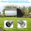 4 Inch Dryer Vent Cover Outside,4" Hooded Wall Vent with