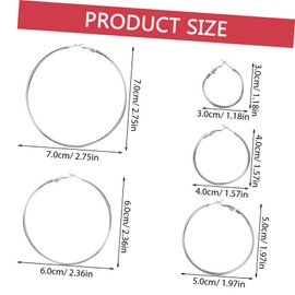 Gatuida 5 Pairs Round Hoop Earrings Set for Women Stylish Minimalist Jewelry Skin Friendly and Smooth Edges for Daily Wear and Special Occasions