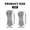 4 Pcs 5mm Universal Replacement Elastic Cord,Elastic String 7.8m(1.5m*2+2.4m*2),White Drawstring