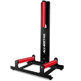 ALL4DETAIL 360° Rolling Wheel Detailing Stand, Heavy Duty Wheel Cleaning Stand for Wheel Tire Rim Cleaning Ceramic Coating, Black