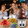 Chocolate Fountain Machine Electric Chocolate Fondue Fountain Machine 4 Tier