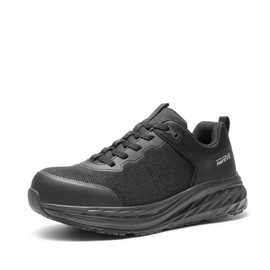 NORTIV 8 Steel Toe Shoes for Men Slip Resistant Comfortable Work Shoes,Size 8.5,Black,SNIC2433M