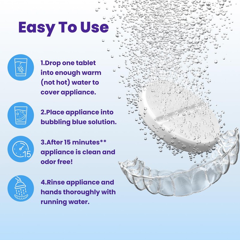 Retainer Brite Tablets for Cleaner Retainers and Dental Appliances -