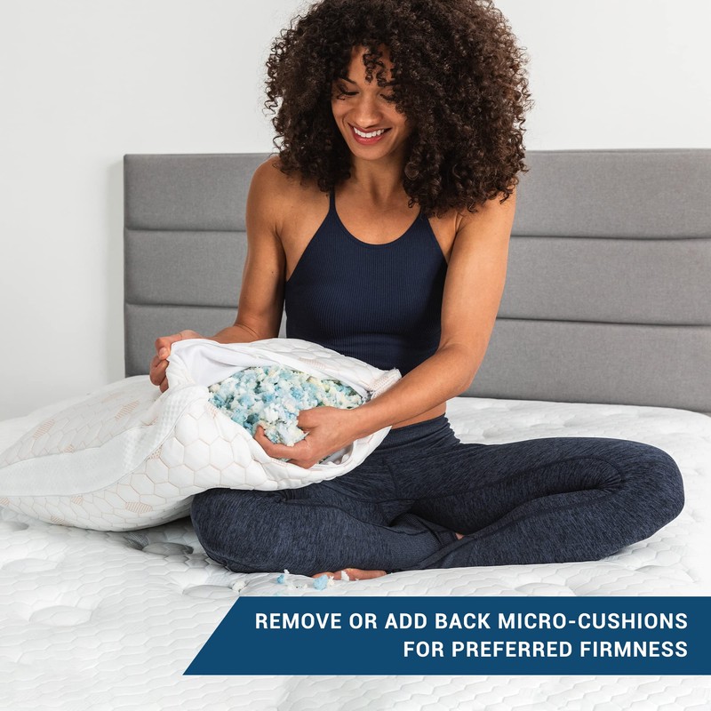 Molecule CopperWELL Cooling Gel Memory Foam Adjustable Pillow, Standard