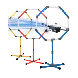 Drone Obstacle Course Kit, Includes 3 Different Hoop Sizes, Professional RC FPV Racing Training Set for Kids & Adults, Portable Game Loop Gate System with Separate Storage Bag