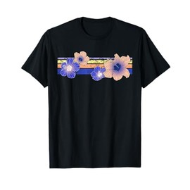 Tropical Hawaiian flower design vintage 90s 2000s T-Shirt