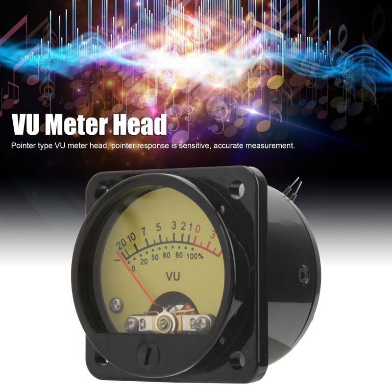 45mm Round Pointer VU Meter Head with LED Backlight Audio