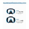Tusa Freedom Elite Scuba Mask, M-1003 -Fish Tail Blue