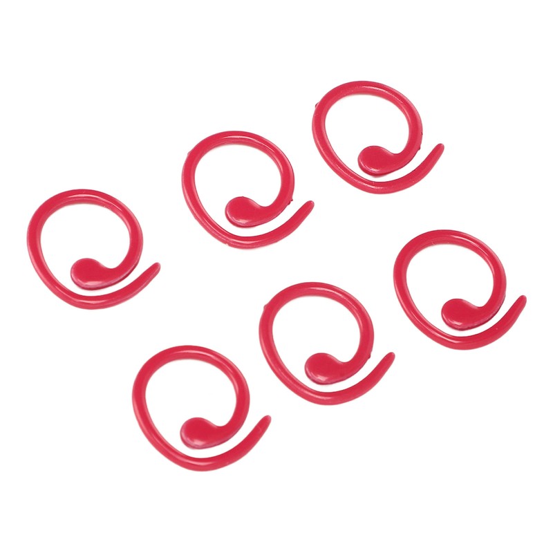 50PCS Metal Stitch Markers Spiral Markers Multifunctional Crochet Locking Hooks